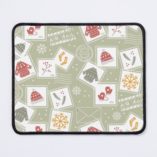 Item preview, Christmas Mail in Muted Green designed and sold by KathrinLegg.