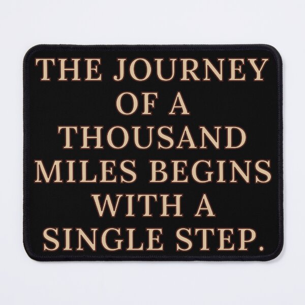 Item preview, the journey of a thousand miles begins with a single step designed and sold by Pride-Casuals.