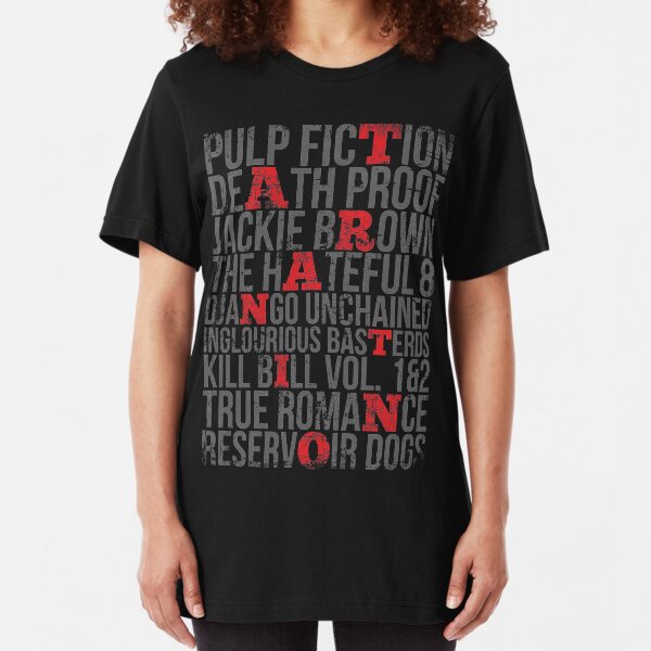 QUENTIN TARANTINO PELÍCULAS VINTAGE GRUNGE STYLE Camiseta ajustada