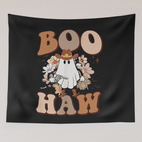 Item preview, Halloween Boo Haw Ghost Funny Cowboy Cowgirl Western designed and sold by NaomiTankersly.