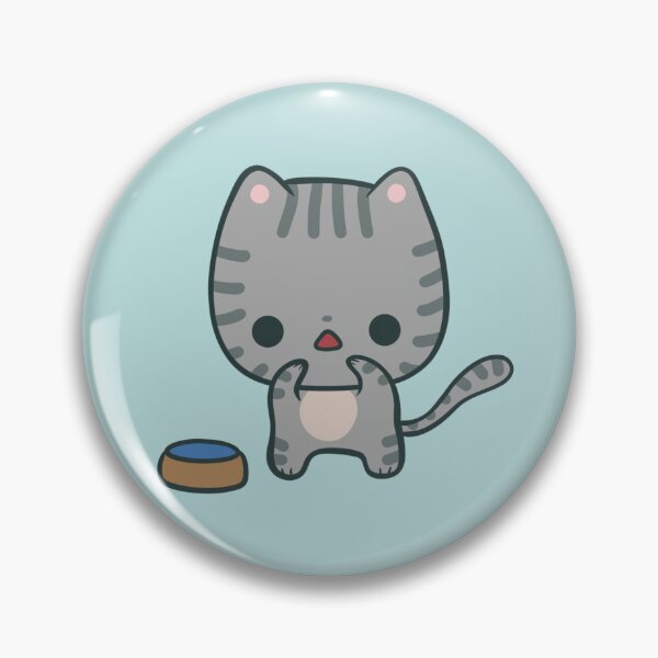 Item preview, Kawaii Feed Me Cat - Sterling the Bossy Kitty designed and sold by FreyaDraws.