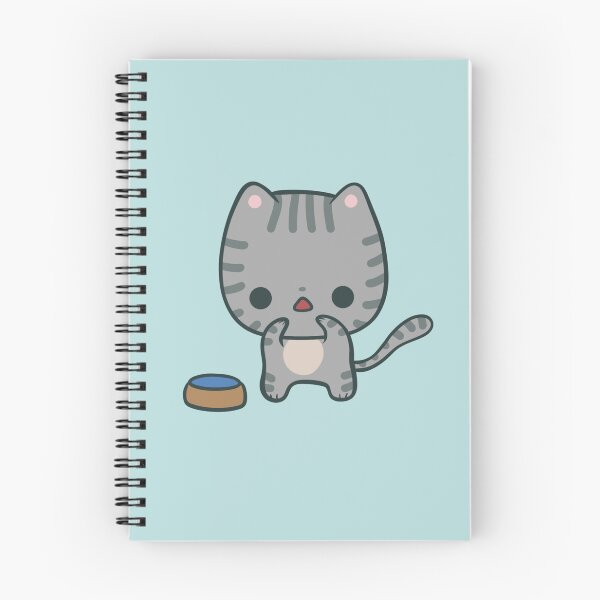 Item preview, Kawaii Feed Me Cat - Sterling the Bossy Kitty designed and sold by FreyaDraws.
