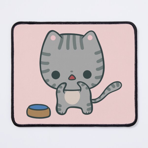 Item preview, Kawaii Feed Me Cat - Sterling the Bossy Kitty designed and sold by FreyaDraws.