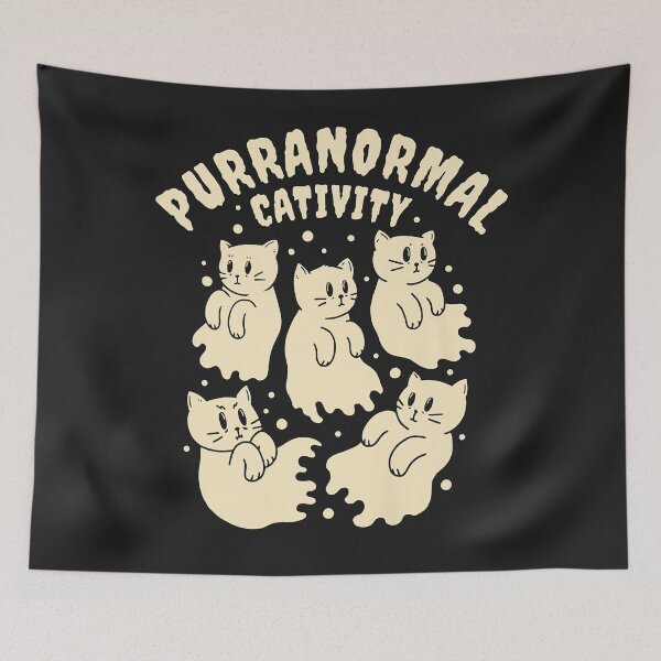 Item preview, Purranormal Cativity Funny Cat Ghosts Halloween Pun Premium  designed and sold by MARYSHRADER.