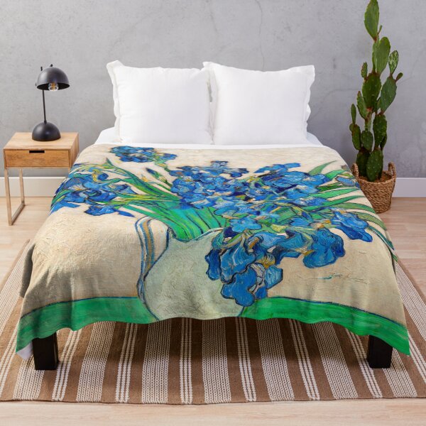 Item preview, Iris (jarrón blanco) - Vincent van Gogh designed and sold by SimpleJoyStyle.