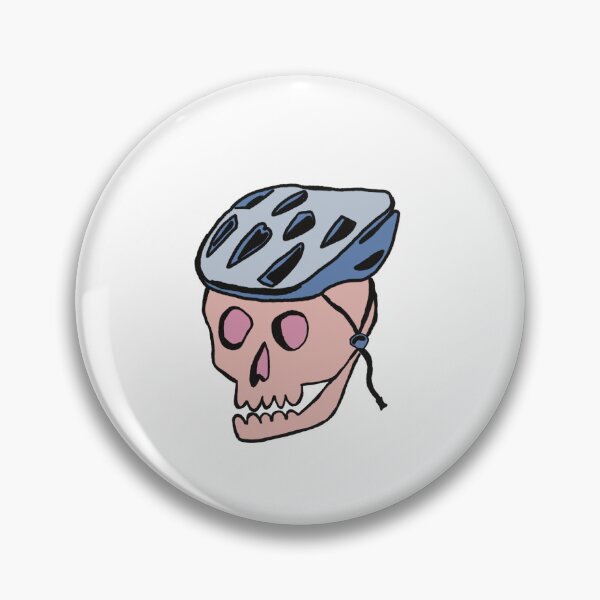 Item preview, Skull with bike helmet designed and sold by homesickcowboi.