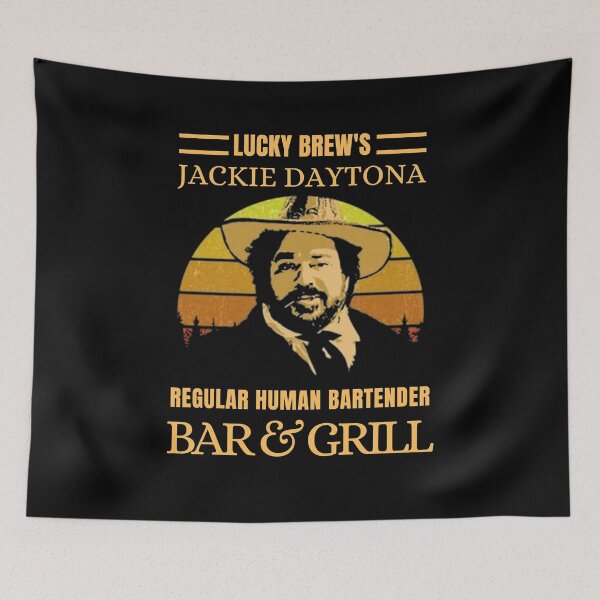 Item preview, Lucky Brews Jackie Daytona Regular Human Bartender  Bar And Grill Vintage Retro  designed and sold by NadyaGarcia.
