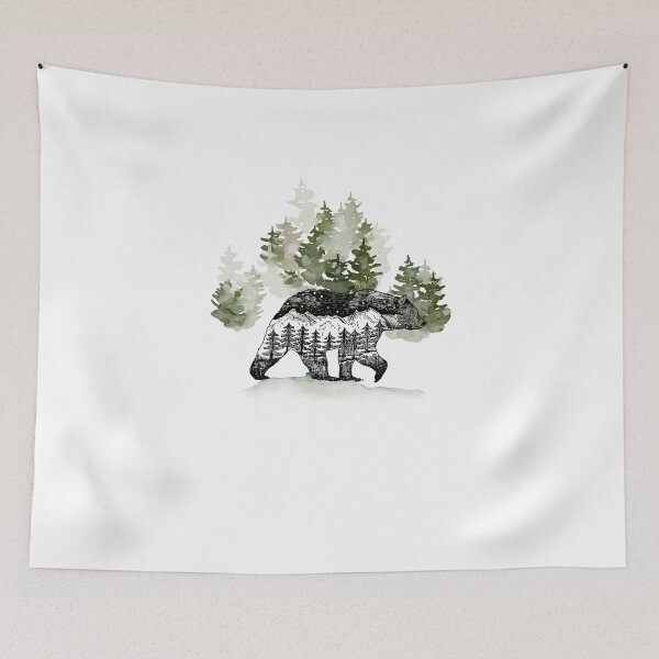 Item preview, forest bear designed and sold by RiVeTILL.