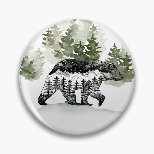 Item preview, forest bear designed and sold by RiVeTILL.