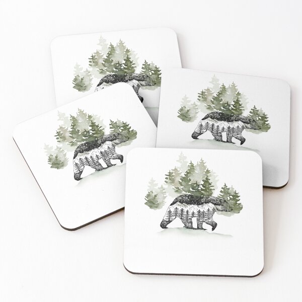 Item preview, forest bear designed and sold by RiVeTILL.