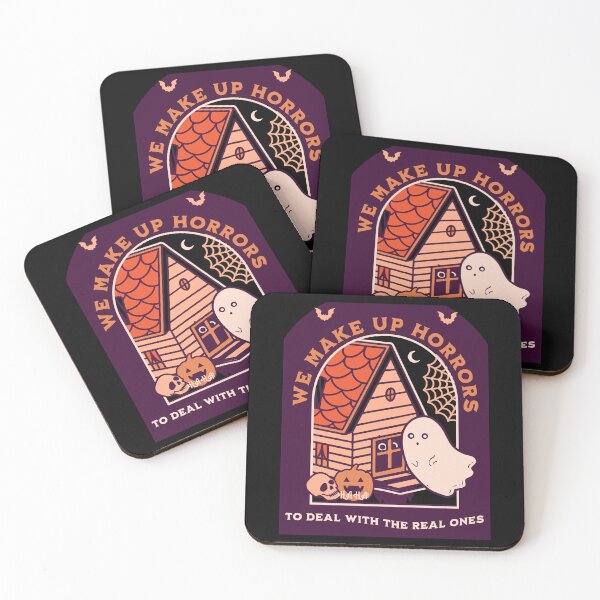 Item preview, WE MAKE UP HORRORS TO DEAL WITH THE REAL ONES-SAGFABULOUS designed and sold by SagFabulous.
