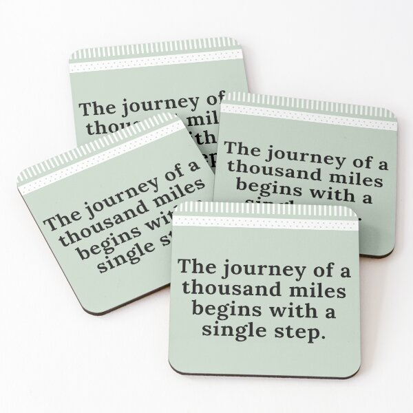 Item preview, the journey of a thousand miles begins with a single step designed and sold by Pride-Casuals.