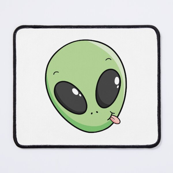 Item preview, Green Alien Face Cute Paranormal Lover Drawing designed and sold by Delightfully Cynical.