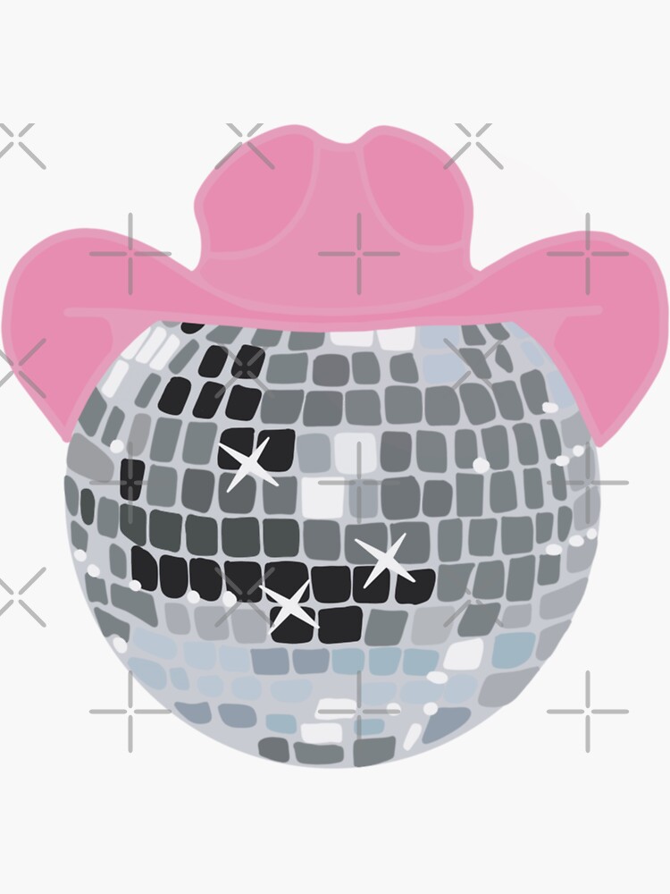 Disco ball Cowgirl | Sticker