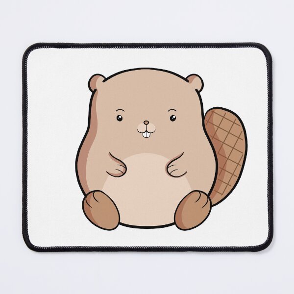 Item preview, Beaver Cute Kawaii Animal Lover Drawing designed and sold by Delightfully Cynical.