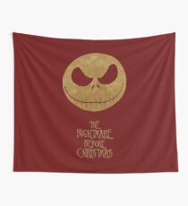 The Nightmare of Jacks Face Wall Tapestry