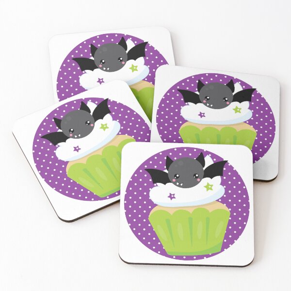 Item preview, Halloween Bat Cupcake - Kawaii, Cute designed and sold by PirateAvocado.