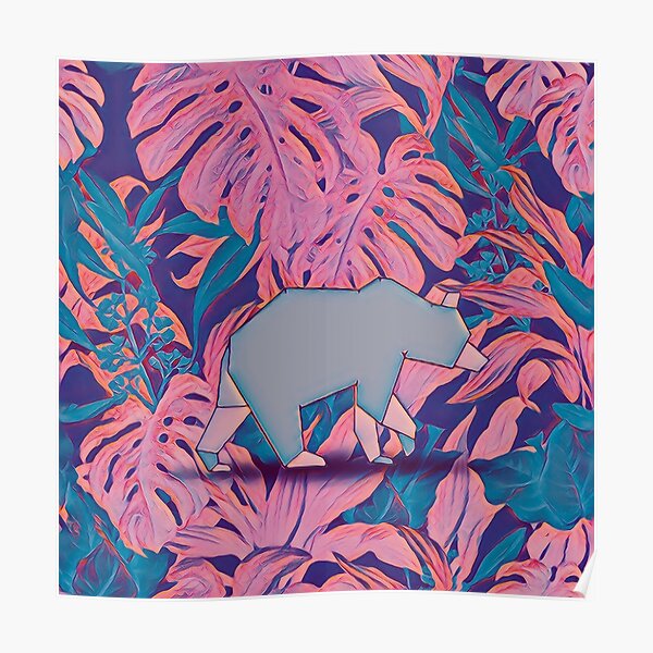 "Tropical bear" Poster for Sale by jblittlemonsters Redbubble