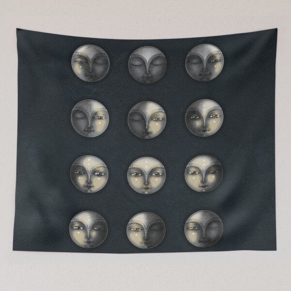 Item preview, moon phases and textured darkness designed and sold by nuanz.
