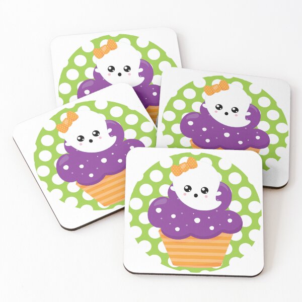 Item preview, Halloween Ghost Cupcake - Kawaii, Cute designed and sold by PirateAvocado.