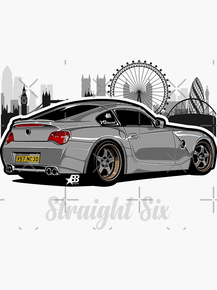 Thumbnail 3 of 3, Sticker, Straight Six V1 designed and sold by BBsOriginal.