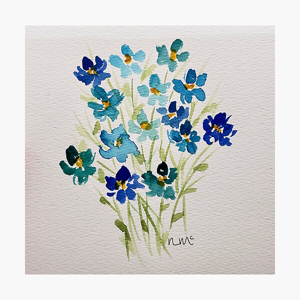 Blue-ms Photographic Print