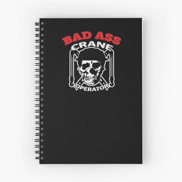 Item preview, Bad A Crane Operator Skull (Front/Back-BL) designed and sold by OESwag.