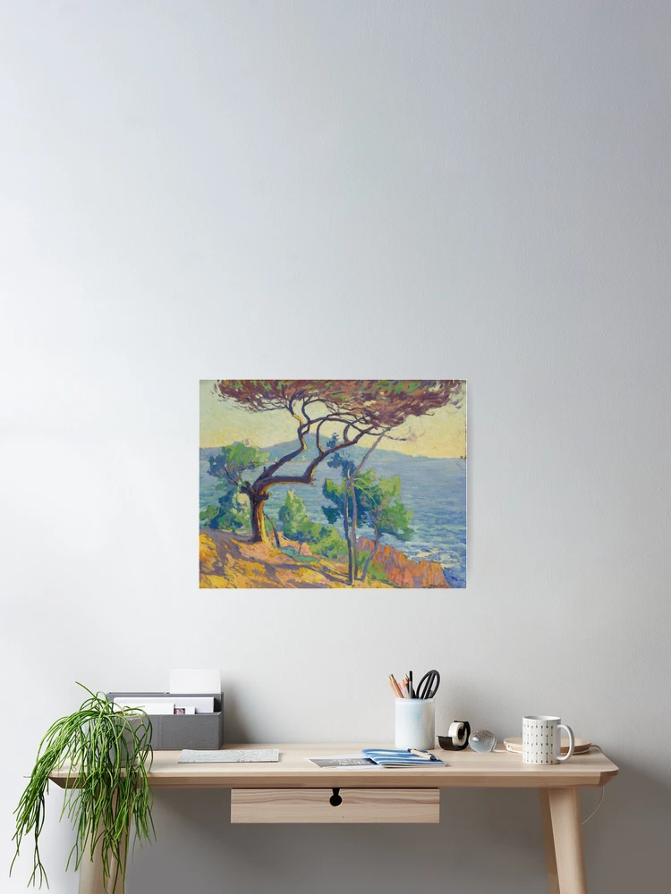 Aperçu 2 sur 3. Poster avec l'œuvre Paul Madeline - Les Roches Rouges créée et vendue par TeeARTHY.