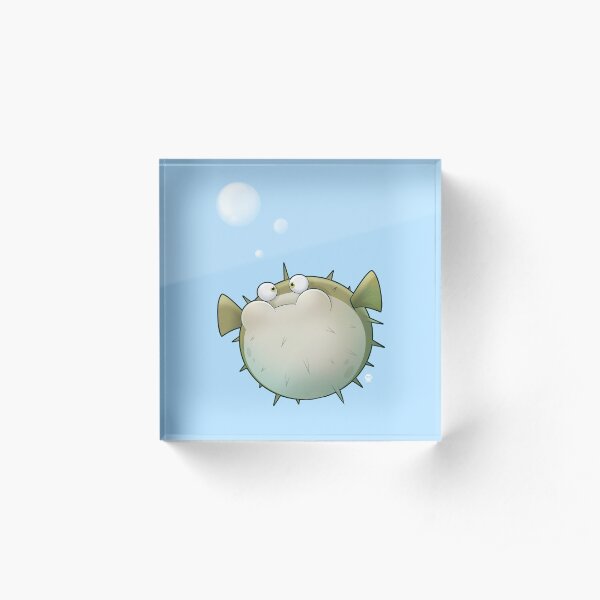 Puffer Fish Acrylic Block