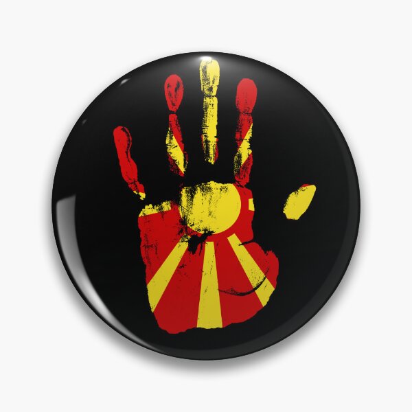 Item preview, Hand Macedonia Flag Palm designed and sold by rafaeltto.