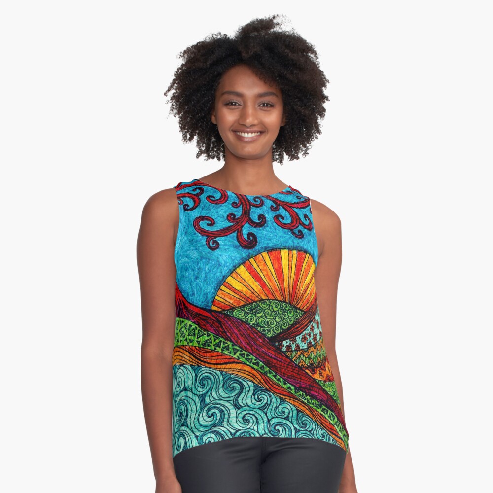 Item preview, Sleeveless Top designed and sold by heartsake.