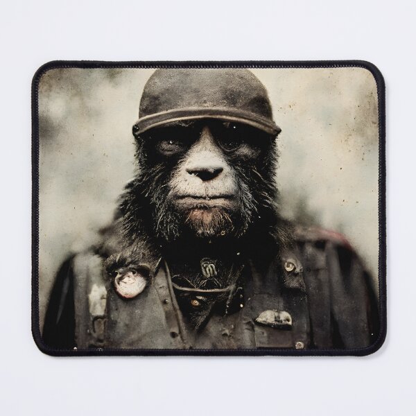 Item preview, Gorilon Sanjurjo The general of the militia of the monkeys designed and sold by AmazinfArt.
