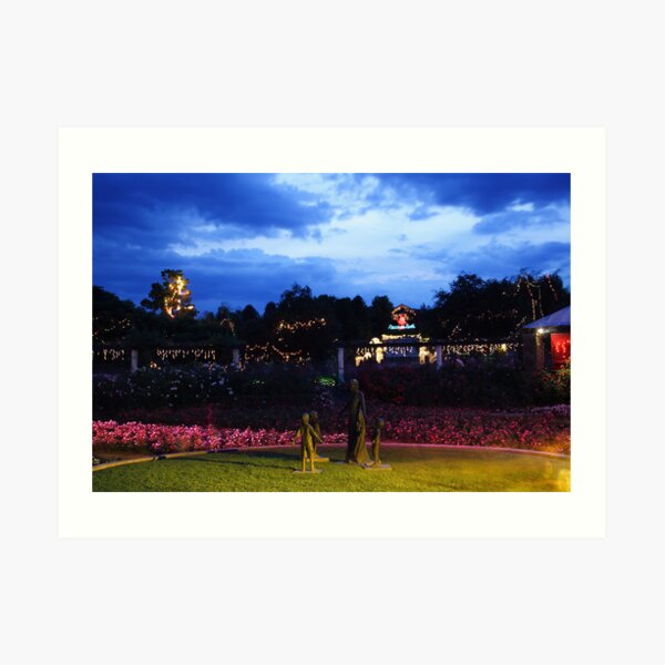 Christmas in the Gardens Art Print
