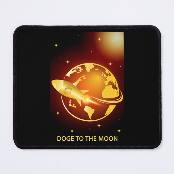 Item preview, Dogecoin to the moon with rocket designed and sold by VegatoNunez.