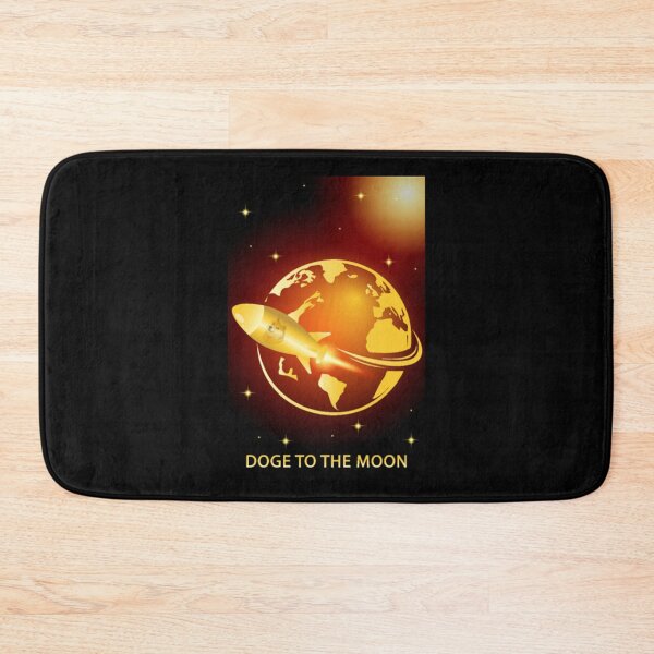 Item preview, Dogecoin to the moon with rocket designed and sold by VegatoNunez.