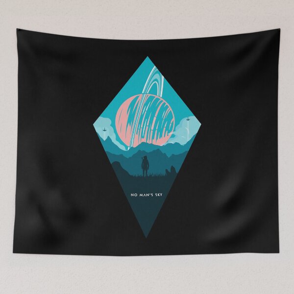 Item preview, Funny Gifts Sci Fi No Mans Sky Retro Wave designed and sold by MauricioRoth.
