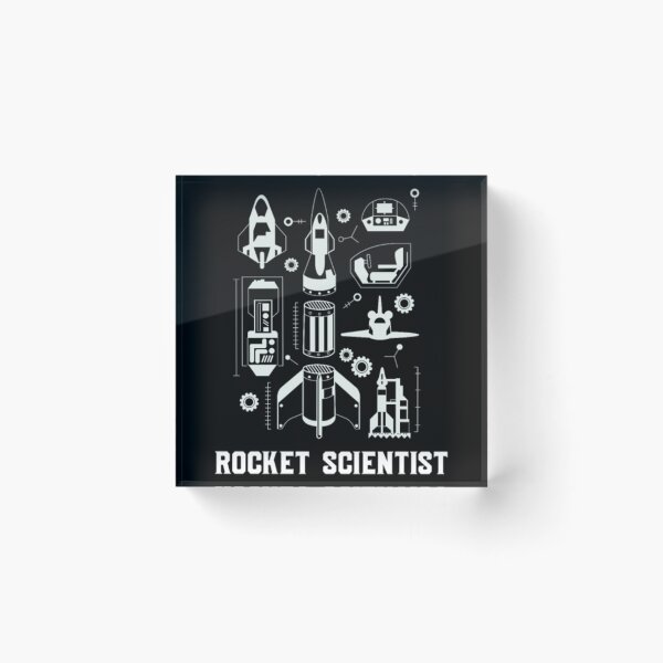 Item preview, Rocket blue print with rocket scientist designed and sold by VegatoNunez.