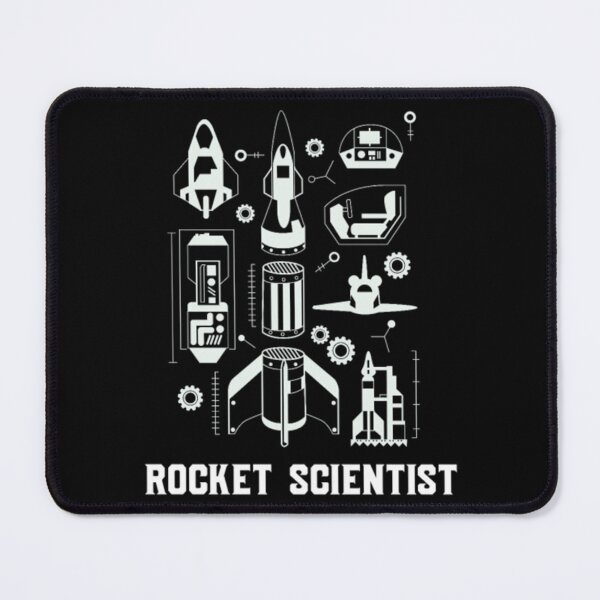 Item preview, Rocket blue print with rocket scientist designed and sold by VegatoNunez.