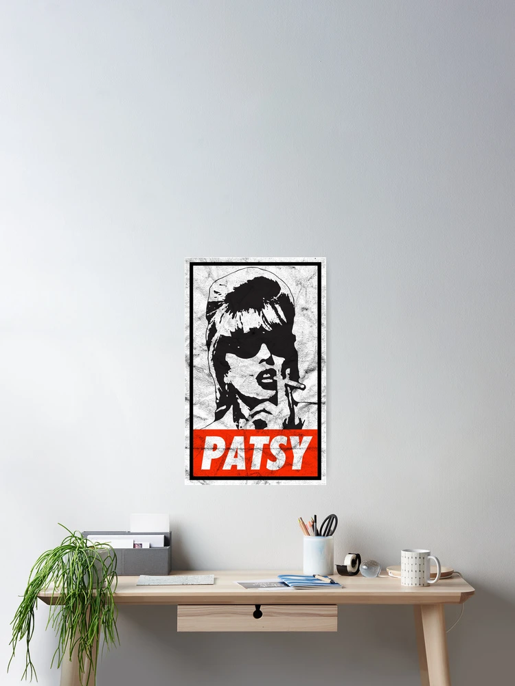 Thumbnail 2 of 3, Poster, Patsy - White Distressed Look designed and sold by risible.