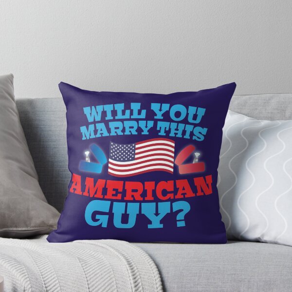 Item preview, Will you marry this American guy? with silver proposal rings red white and blue designed and sold by jazzydevil.