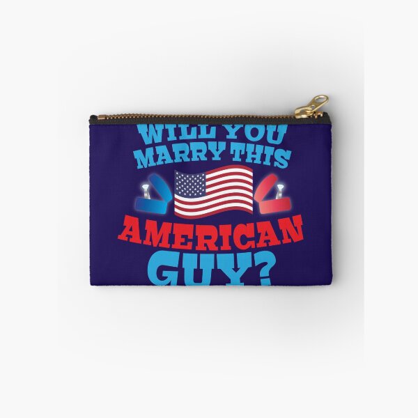 Item preview, Will you marry this American guy? with silver proposal rings red white and blue designed and sold by jazzydevil.