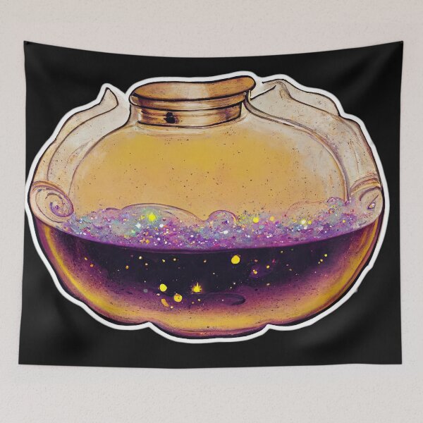 Item preview, Magical Potion Sticker #1 designed and sold by WoolKing.