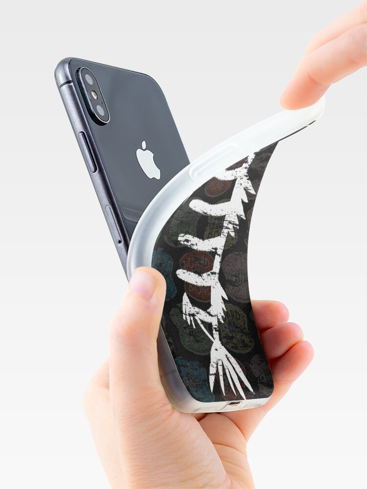 Alternate view of Distressed Fishbone Cover (Dark) iPhone Case & Cover