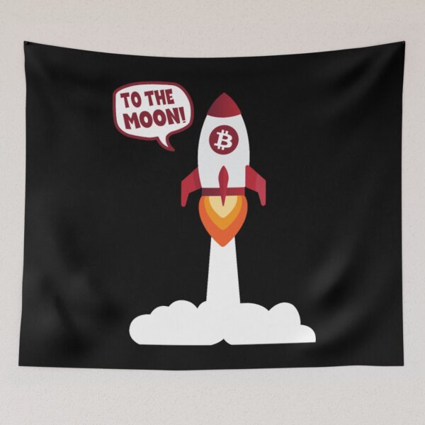 Item preview, Bitcoin Rocket To The Moon designed and sold by GenmareTumber.