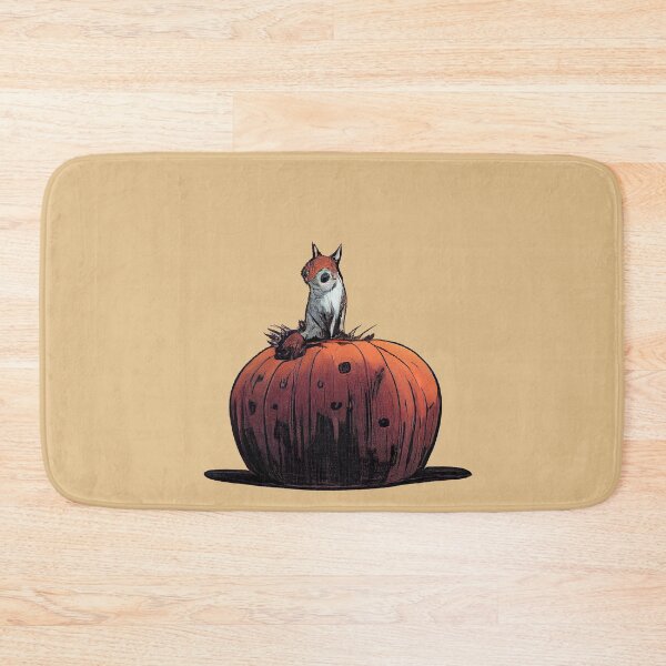 Item preview, Red squirrel on a pumpkin designed and sold by etherElric.