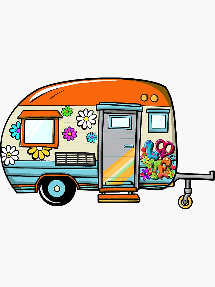 "Eriba caravan" Sticker for Sale by GiuliaMichiels Redbubble