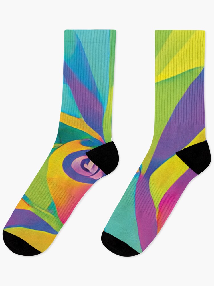 Imagen 1 de 5, Calcetines con la obra Vibrant Life Abstract Digital Paintings, diseñada y vendida por ThinkFunDesign.
