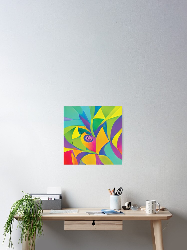 Thumbnail 2 von 3, Poster, Vibrant Life Abstract Digital Paintings designt und verkauft von ThinkFunDesign.