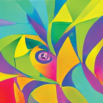 Imagen de la obra Vibrant Life Abstract Digital Paintings de ThinkFun! Design