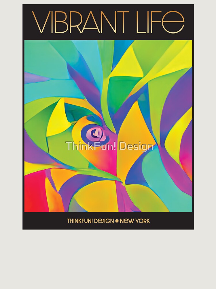 Imagen 6 de 6, Sudadera con capucha oversize prémium con la obra Vibrant Life Abstract Digital Paintings, diseñada y vendida por ThinkFunDesign.